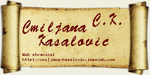Cmiljana Kasalović vizit kartica